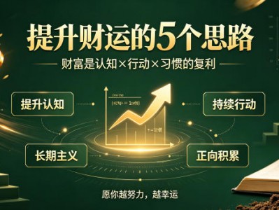 付费文章：提升财运的5个思路——财富是认知x行动x习惯的复利，愿你越努力，越幸运