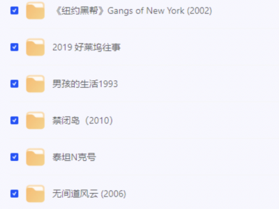 【不一样的天空】【罗密欧与朱丽叶】【泰坦尼克号】小李子(莱昂纳多·迪卡普里奥)【24部经典电影合集】【238GB】