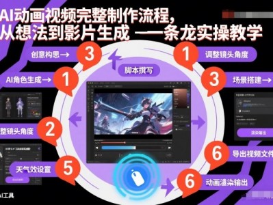 AI动画视频完整制作流程，从想法到影片生成一条龙实操教学
