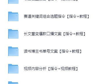 2025最新整理AI指令合集资料40个文件夹 [MP4+PDF]