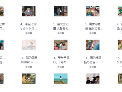 宫崎骏28部动画作品终极收藏版高清全集