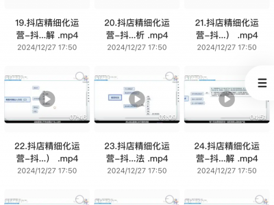 fu页项目：在某个培训机构花了2999买来的《精细化运营从开店到抖音运营，最后逆袭机会》，想挣钱的快来