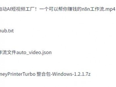 全自动AI短视频工厂！一个可以帮你赚钱的n8n工作流 777.9M