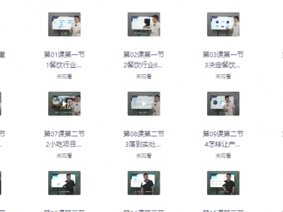 小餐饮小吃行业创业培训课程免费获取！小吃创业必备宝典