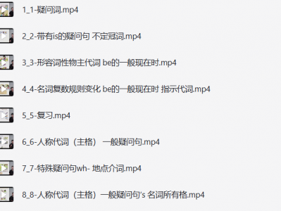 「子龙老师-语法精讲课程118节」【42.1G】