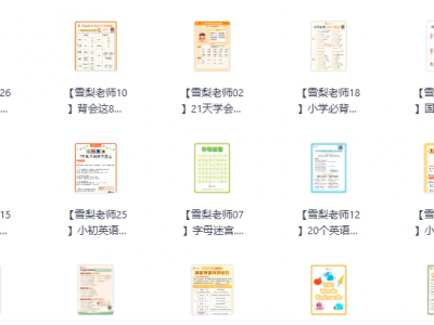 免费资源！雪梨老师英语学习课，自然拼读音标语法新概念全搞定