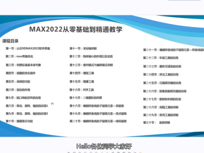 【技能提升】【3DMax全套黄金自学教程3dmax各版本软件3dsmax效果图教程3DMax周贤课堂】共 1598 个项目169G
