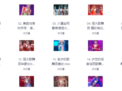 恒大歌舞团珍贵影像资源（完整版），内部资料难得一见，速存！手慢无！