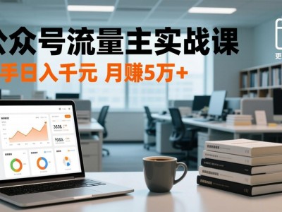公众号流量主实战课，爆文写作、流量池运营、多平台分发，新手日入千元月赚5万+更新2026年 