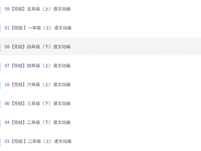 看动画学小学语文-1-6年级语文 孩子开开心心把书读 20G