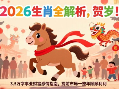 付费文章：贺岁！2026生肖全解析，3.5万字事业财富感情指南，提前布局一整年顺顺利利