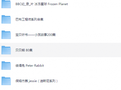 【全网独家】BBC少儿推荐系列 增长知识 提升品味