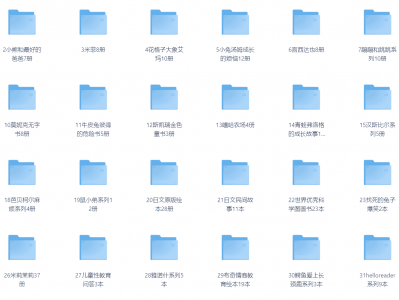 国内外1500+儿童绘本·严格筛选，都是很经典的绘本[PDF][11.1GB]