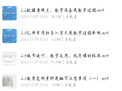 【教资面试通关】小学教资面试教程 教案撰写+试讲礼仪视频合集