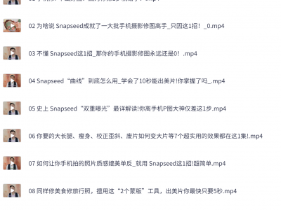 价值399元修图变现课 《10秒修出高点赞照片》