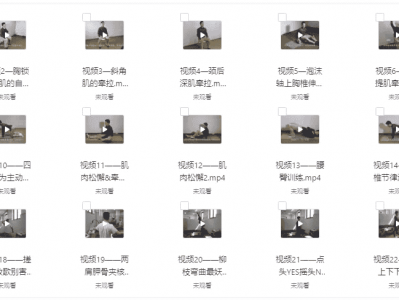 《颈椎保养课 保重身体要紧》视频课程 【2.1GB】