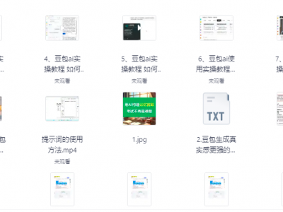 2025豆包AI高阶教程+精准提示词+大模型资料，一次性打包送！