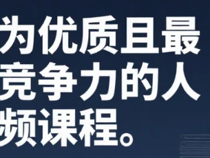 【教程】成为优质且最具竞争力的人[视频课程] mp4 【4G】