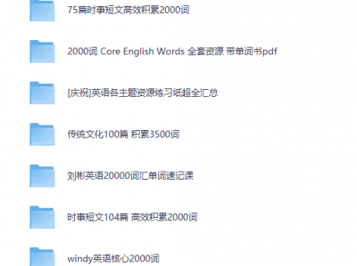 《高含金量 英语资源合集，每一份付费都是很贵的懂的速存》